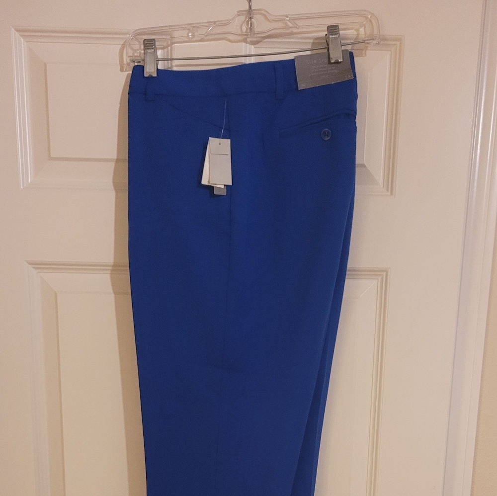 Bright blue Gap pants, Slim cropped